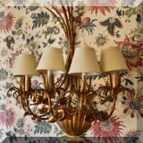 DL01. Five-light tole electric sconce.